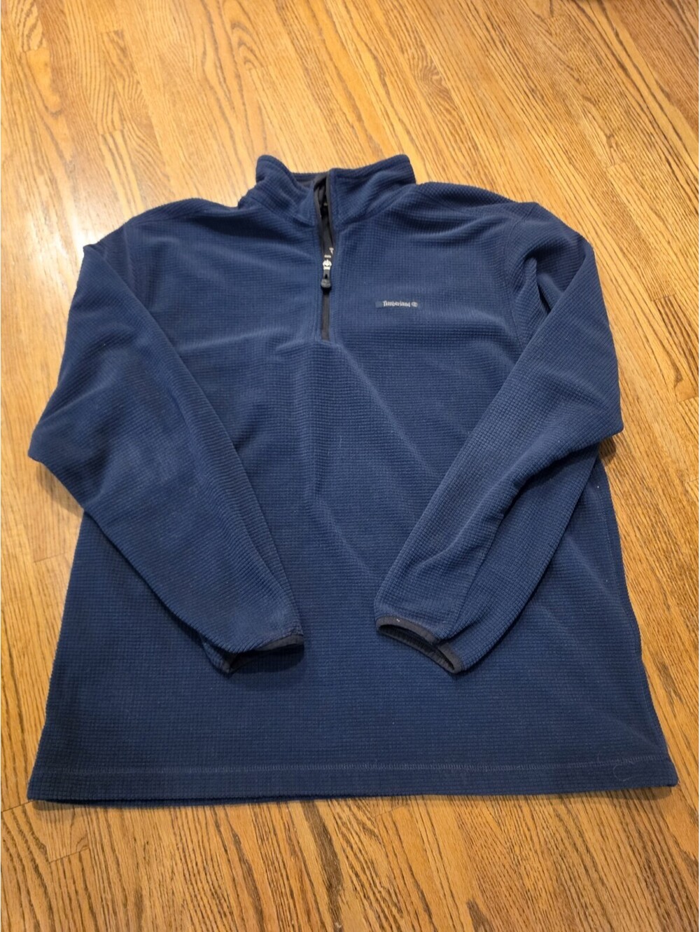 Timberland Quarter Zip Pullover XL Navy Fleece Jacket Mens